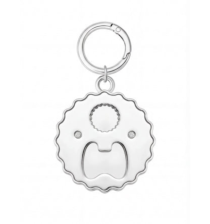 BOTTLE CAP CHARM KEYCHAIN - YELLOW
