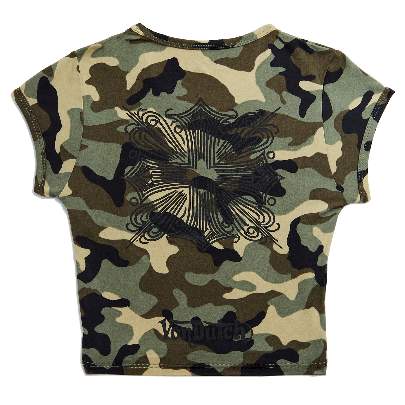 Von Dutch Camo Classic Chopper Baby Tee