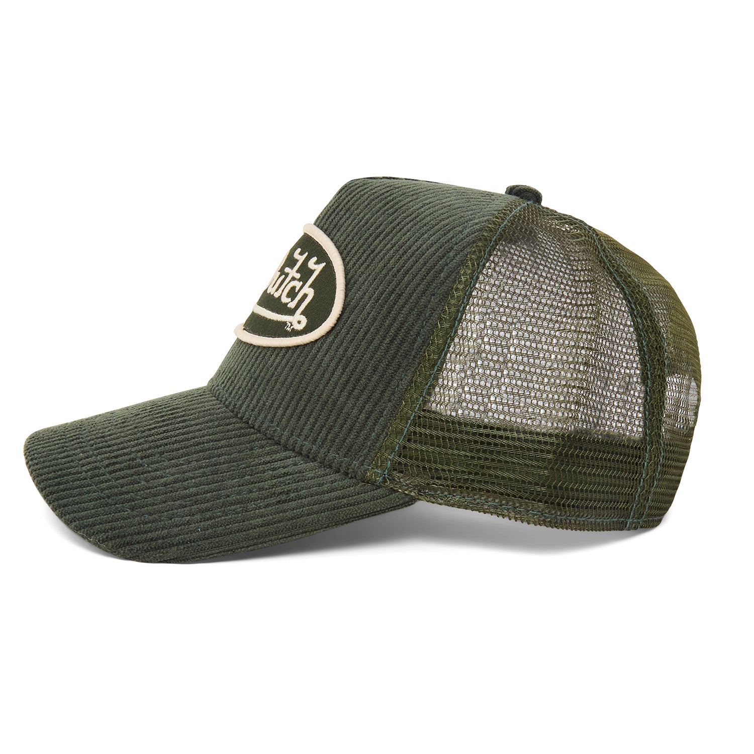 Von Dutch トラッカーキャップ 茶色/緑 Olive Cordutch Trucker Hat – Von Dutch