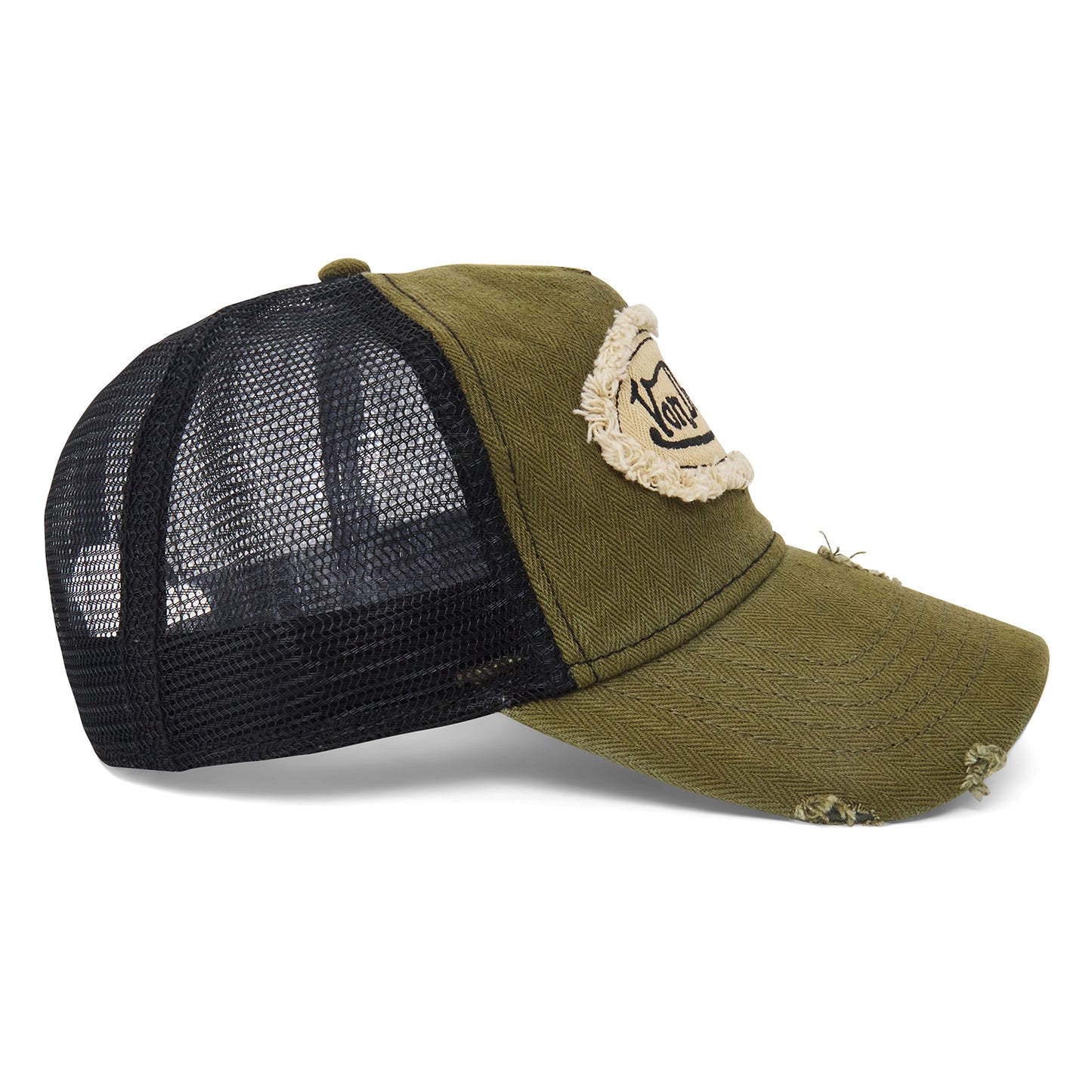 Vintage Green Von Denim Trucker Hat