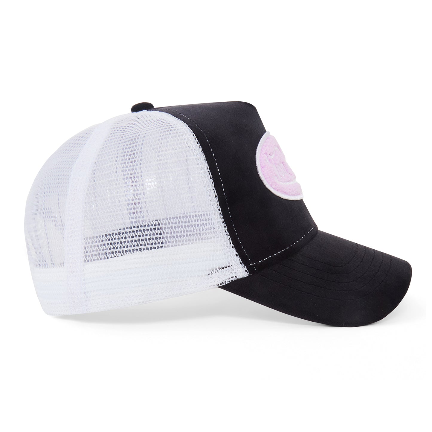 Black Chenille Trucker Hat