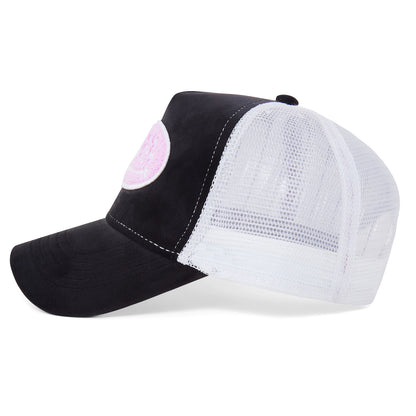 Black Chenille Trucker Hat