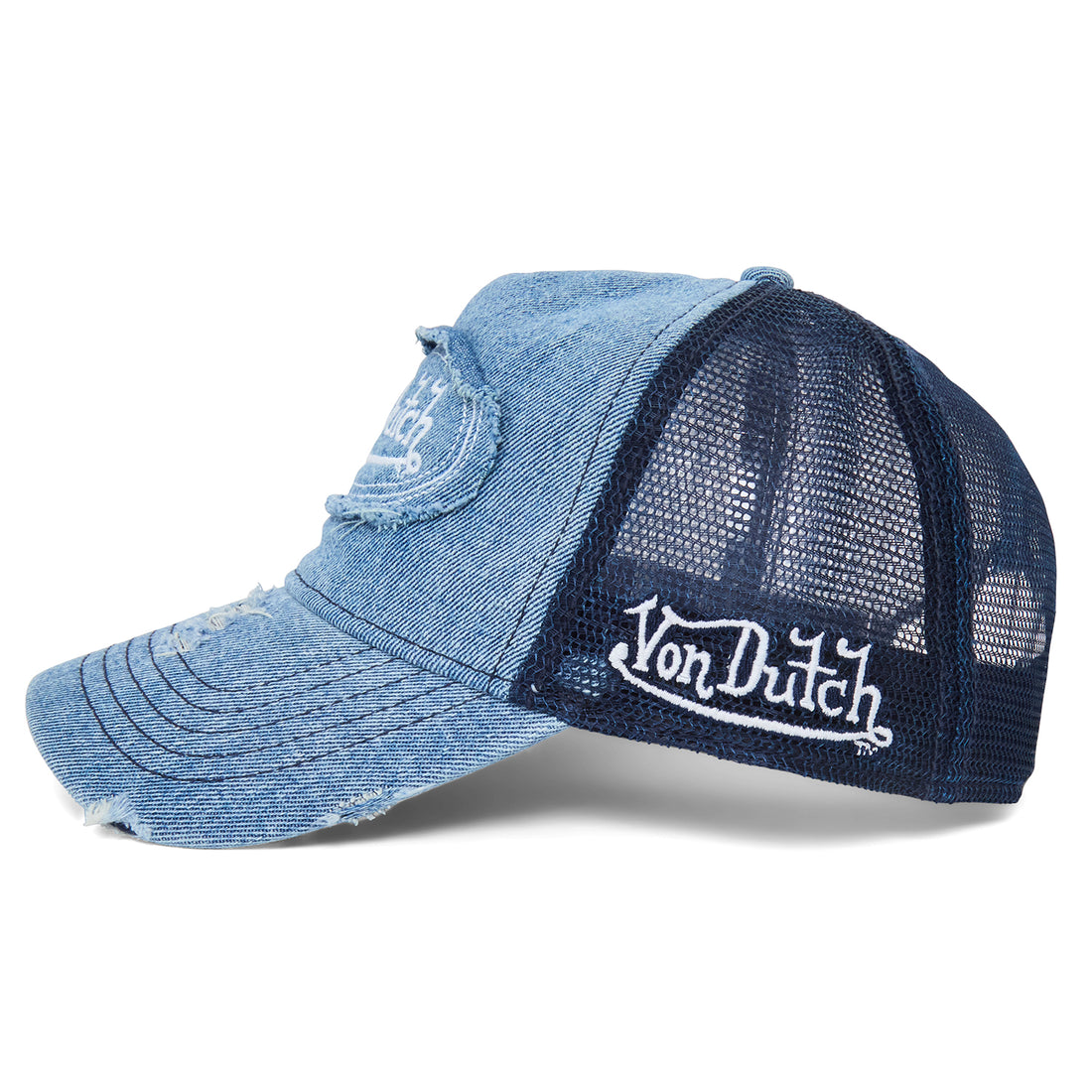 Blue Von Denim Trucker Hat — image 3