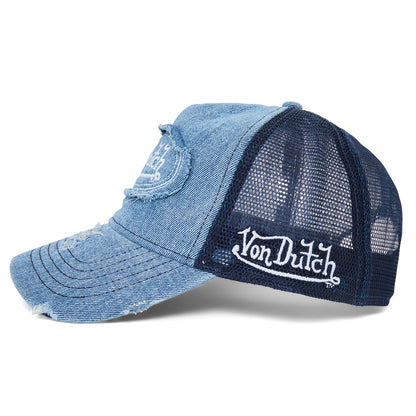 Blue Von Denim Trucker Hat