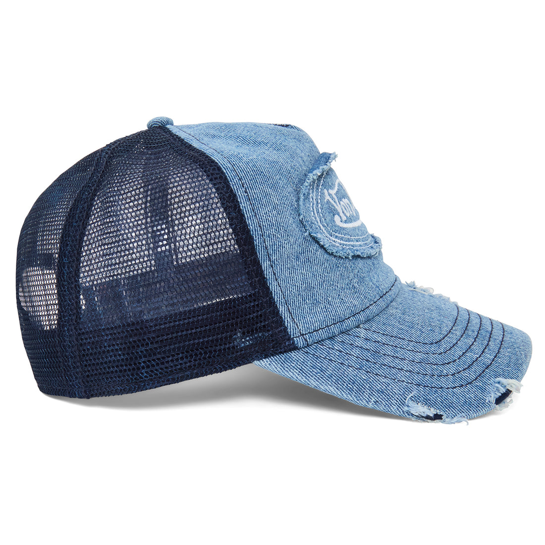 Blue Von Denim Trucker Hat — image 4
