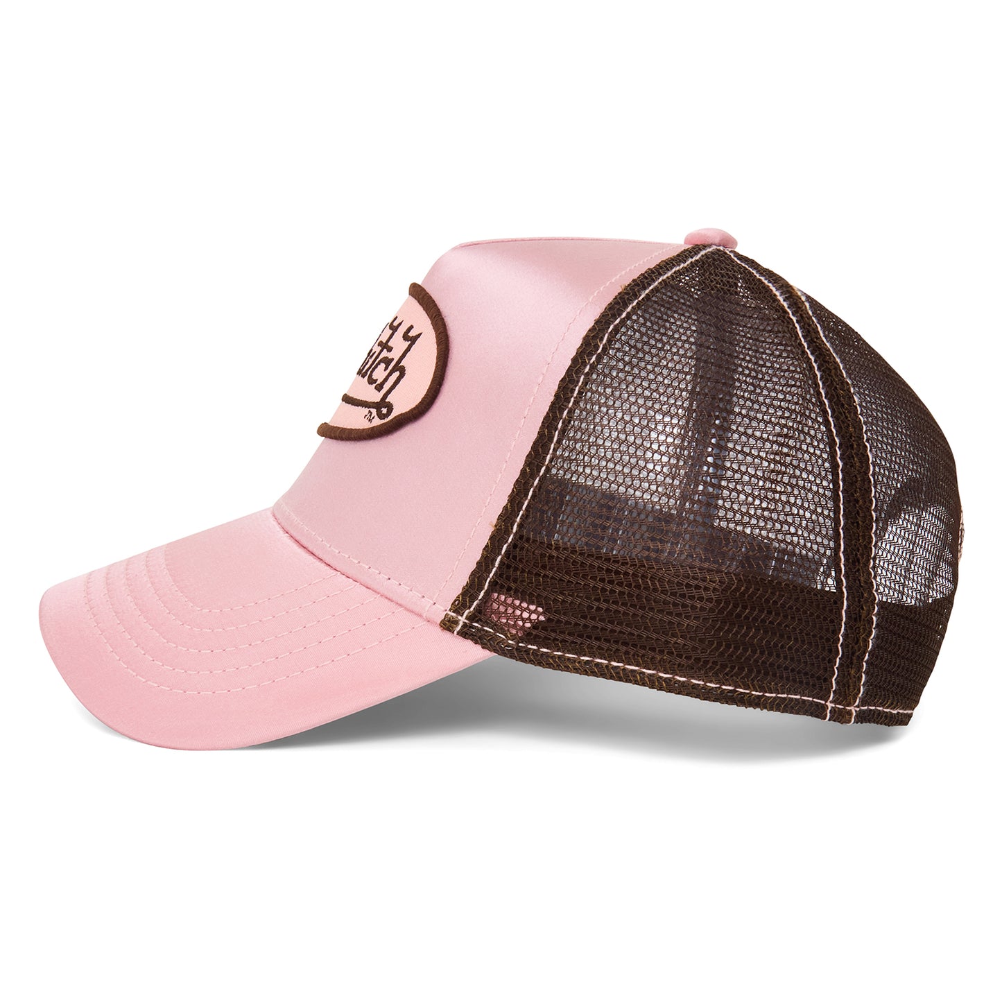 Pink Satin Trucker Hat