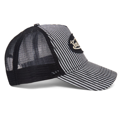 Black Railroad Trucker Hat