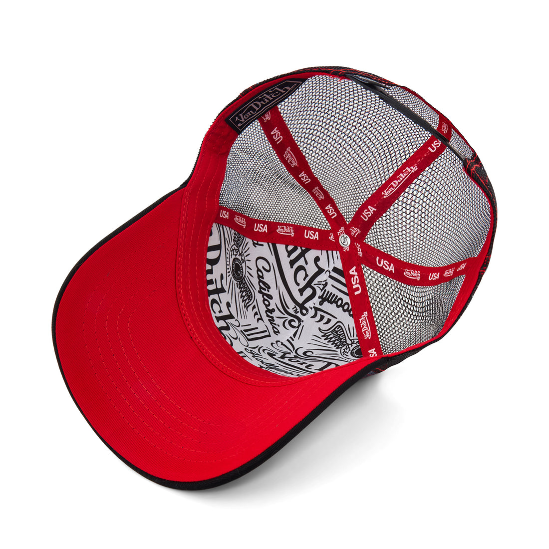 Red Plaid Trucker Hat