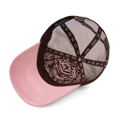 Pink Satin Trucker Hat