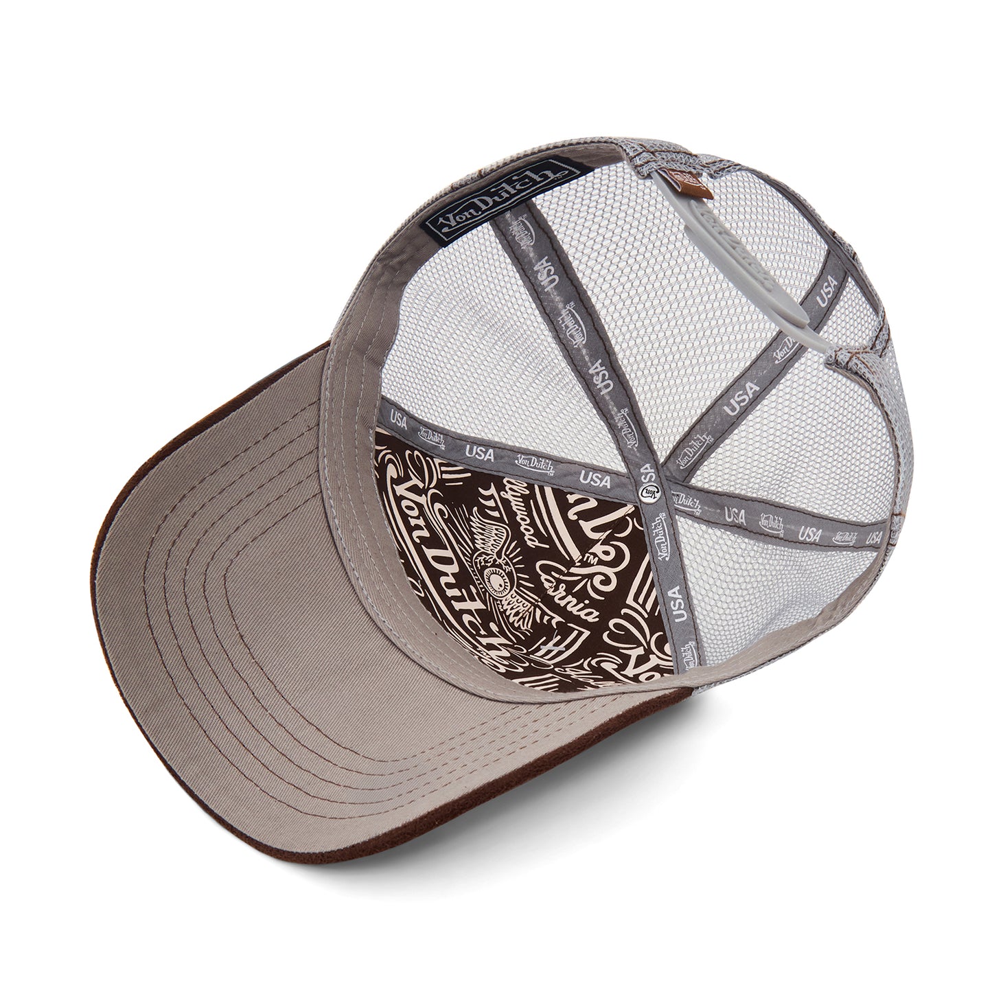 Brown Suede Trucker Hat