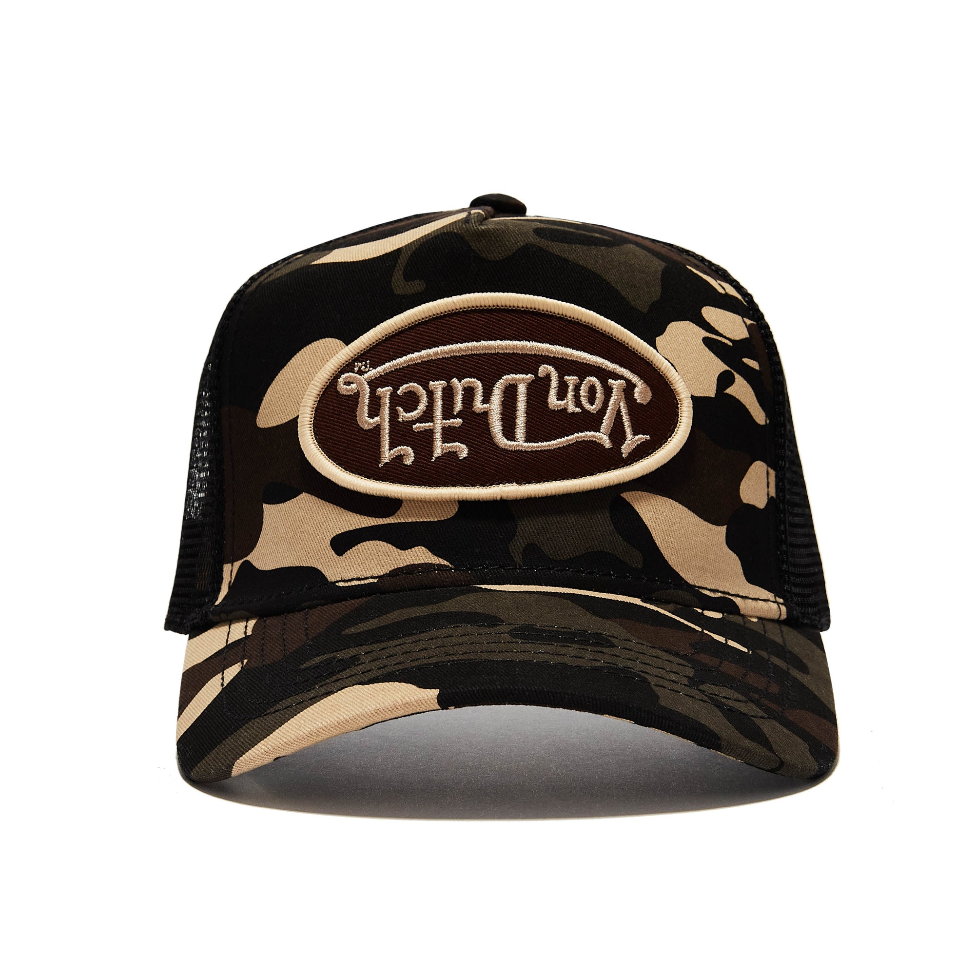 Von Dutch Brown Rambo Camo Trucker Hat