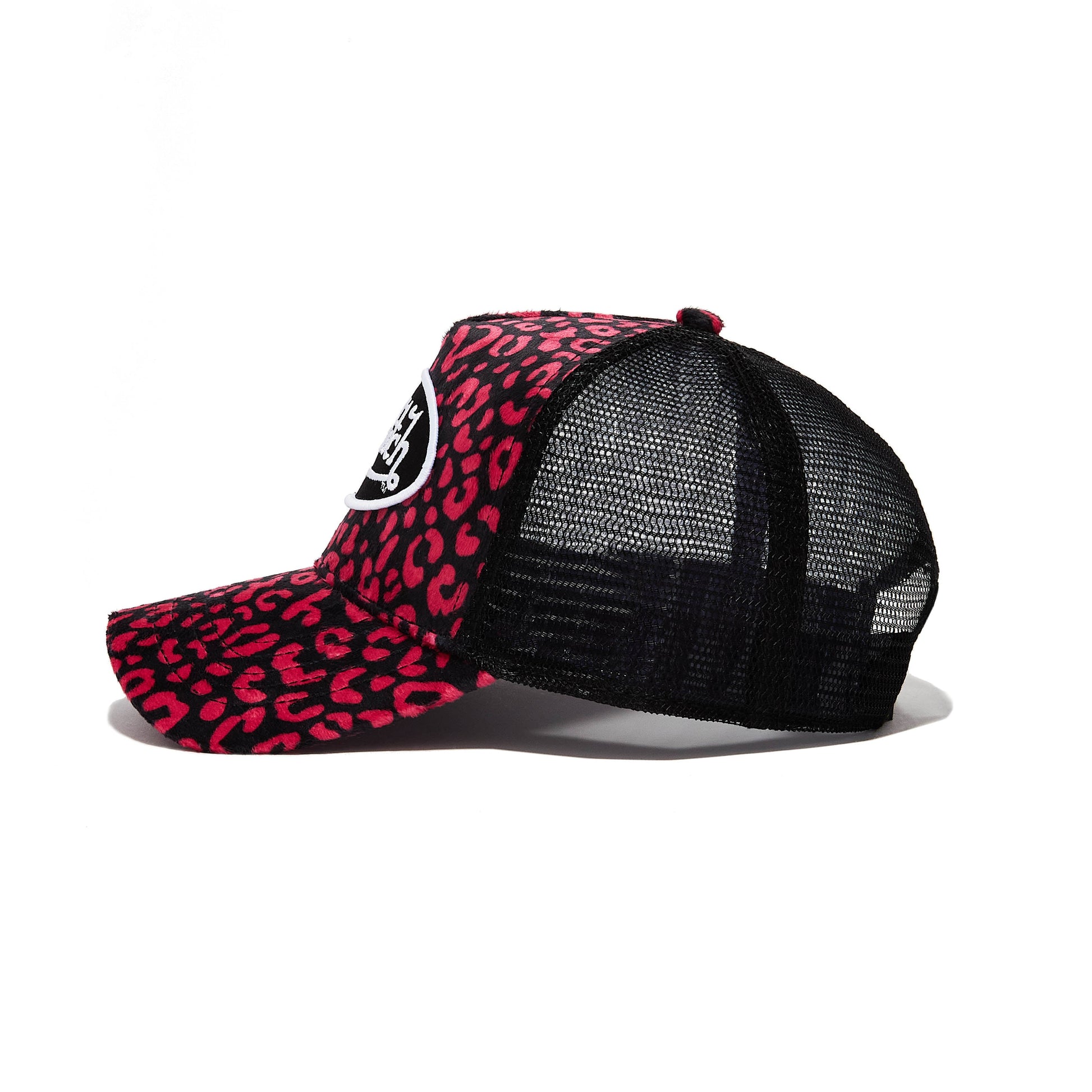 Hot Pink Cheetah Velvet Trucker Hat