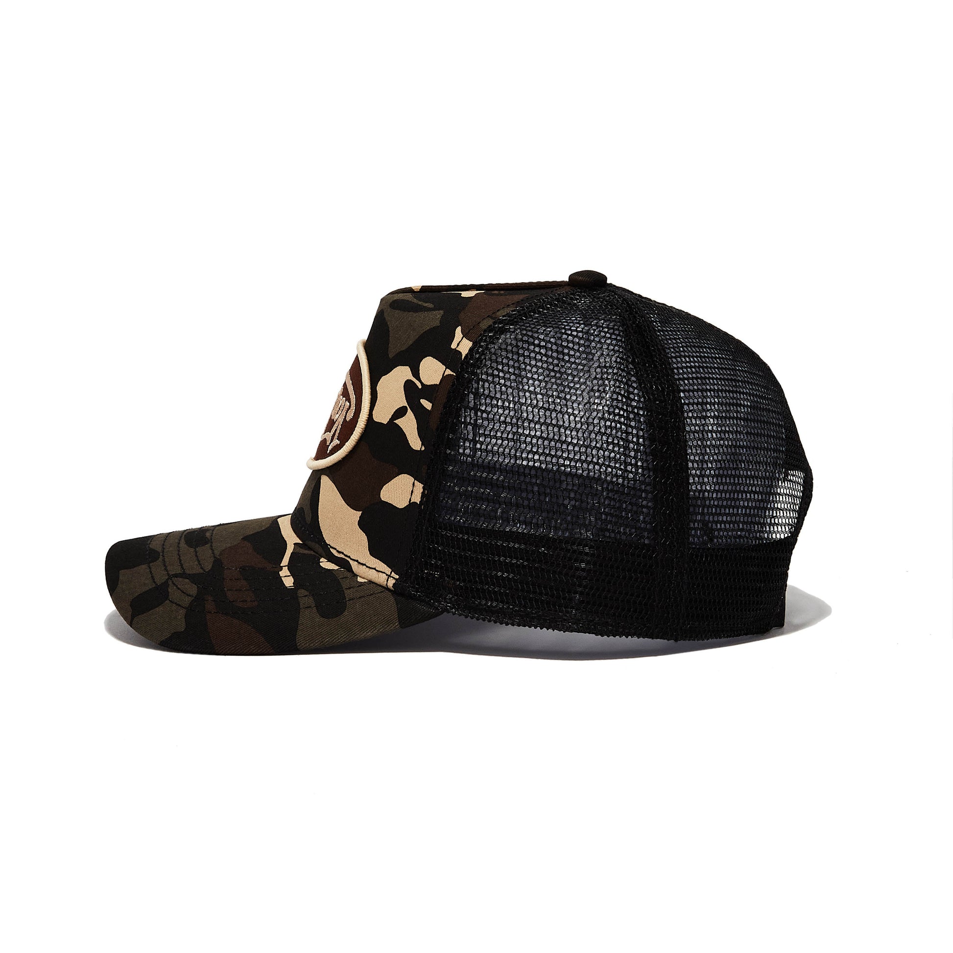Brown Rambo Camo Trucker Hat