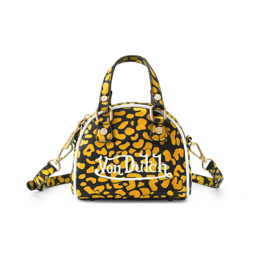 Mini Bowling Bag - Orange Cheetah