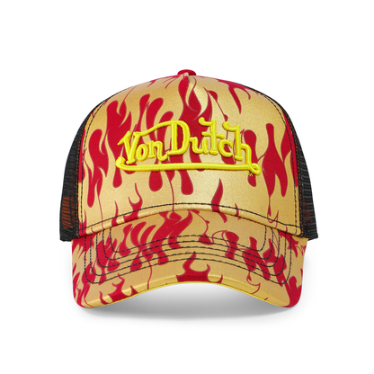 Red Flames Trucker Hat