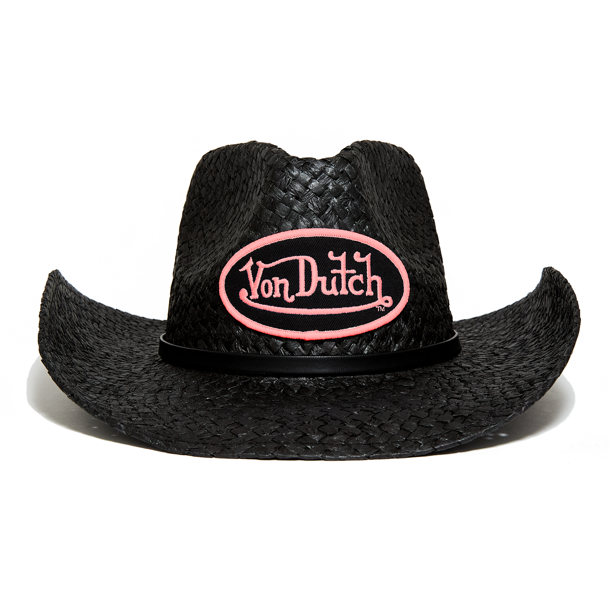 Black and Pink Von Dutch Classic Cowboy Hat