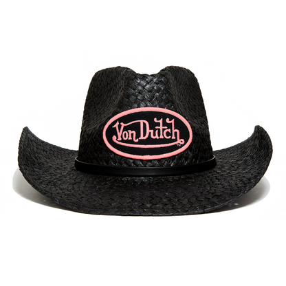 Black and Pink Von Dutch Classic Cowboy Hat