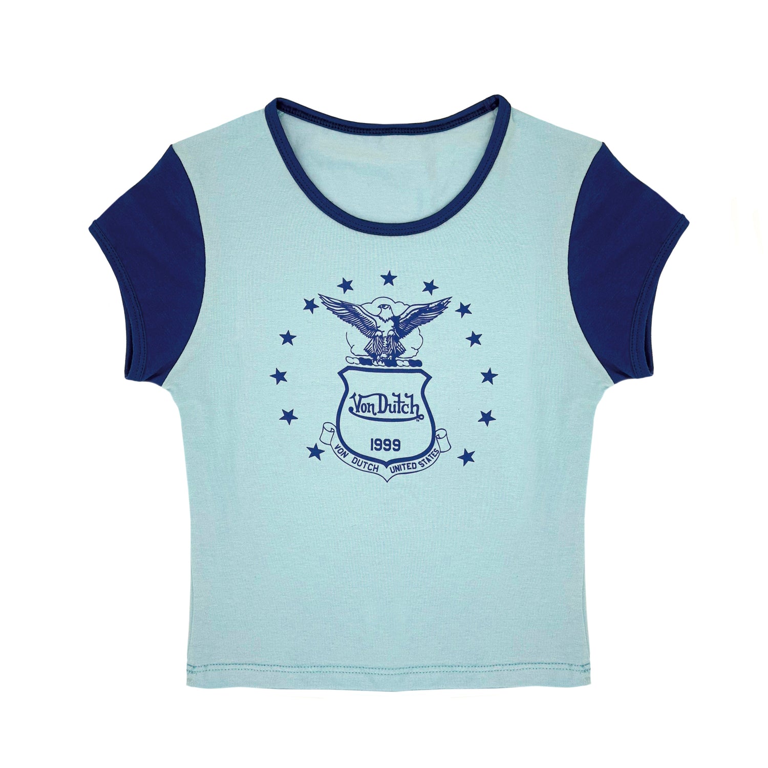 Von Dutch 99' Baby Tee - Light Blue