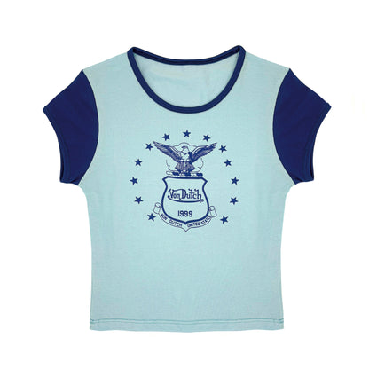 Von Dutch 99' Baby Tee - Light Blue