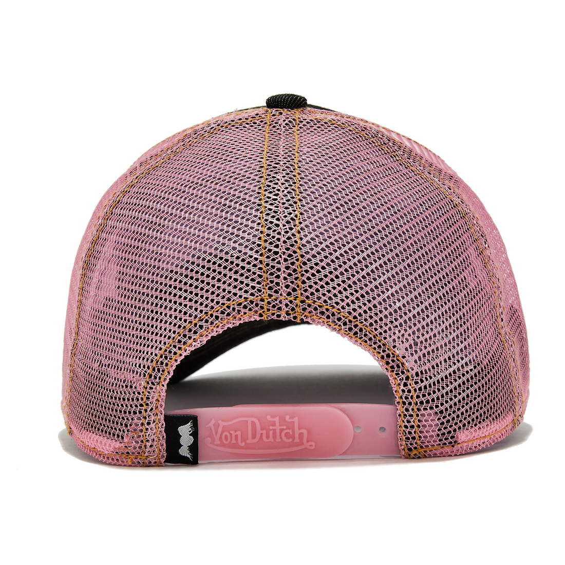 Dark Denim Pink Logo Trucker