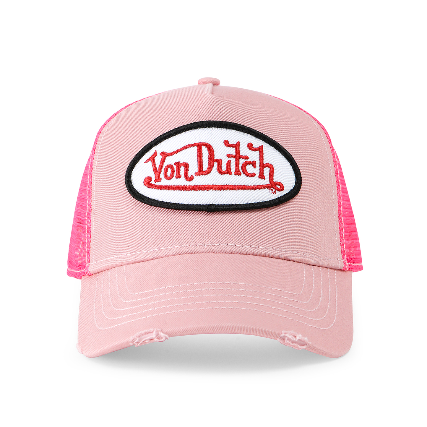 Distressed Dirty Pink Trucker Hat