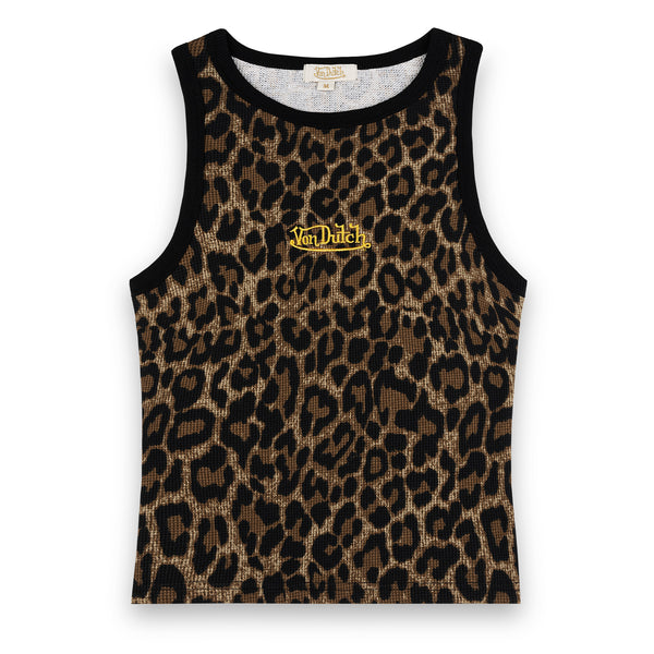 Black - REMI WAFFLE TANK TOP