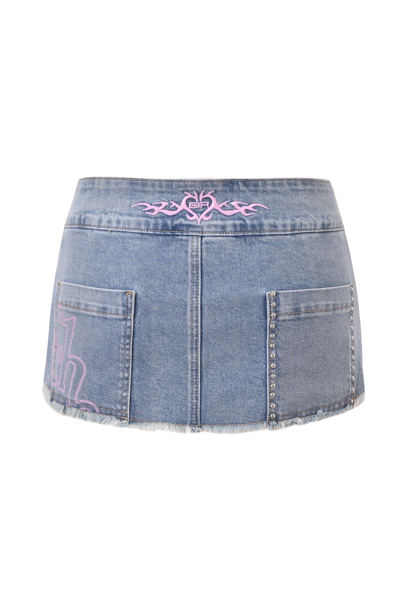 I.AM.GIA X VON DUTCH SYNDRA DENIM MINI SKORT | Von Dutch