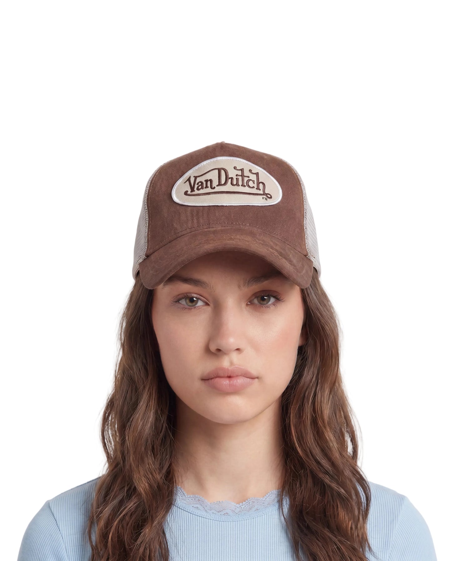 Brown Suede Trucker Hat