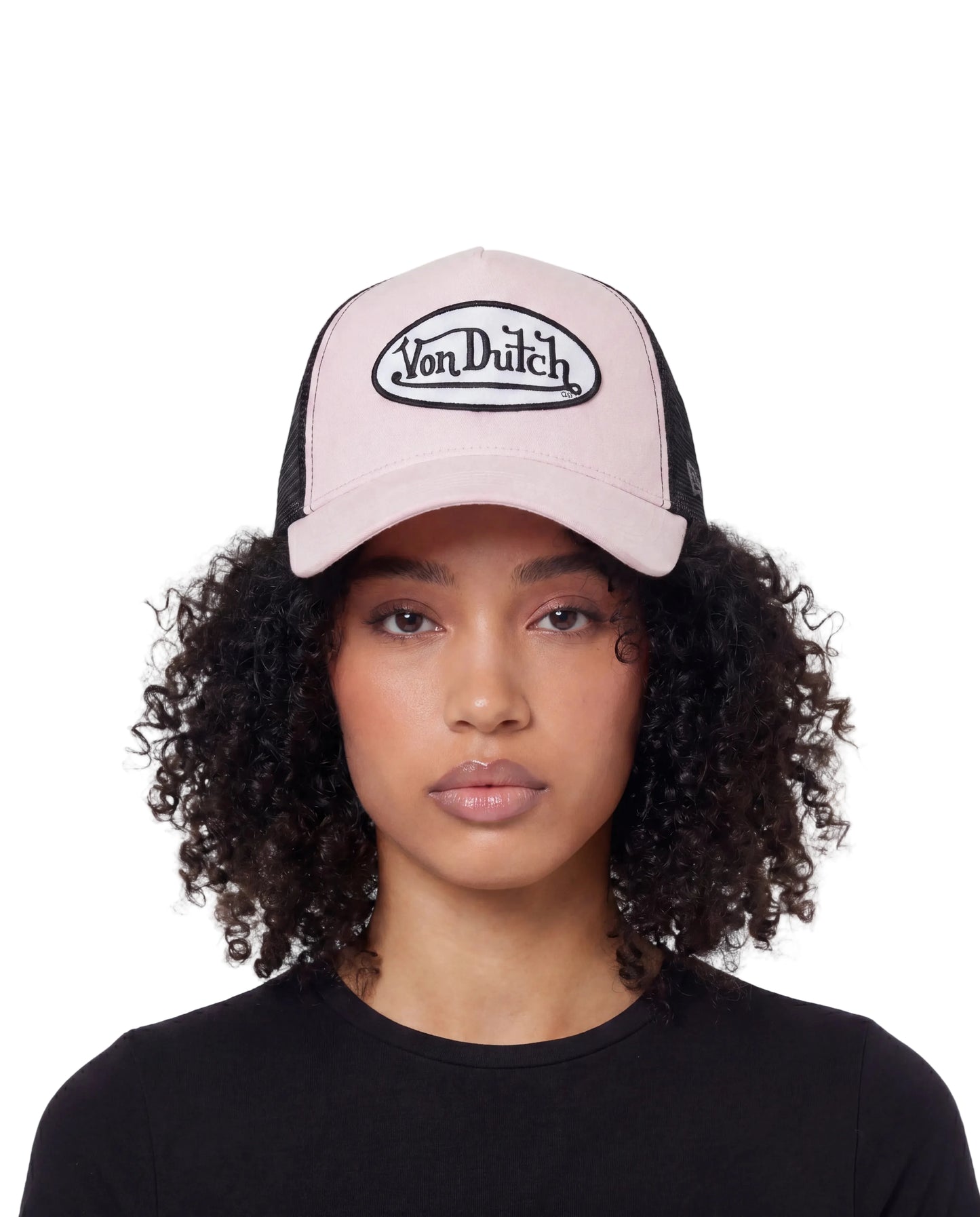 Suede Trucker Hat - Light Pink