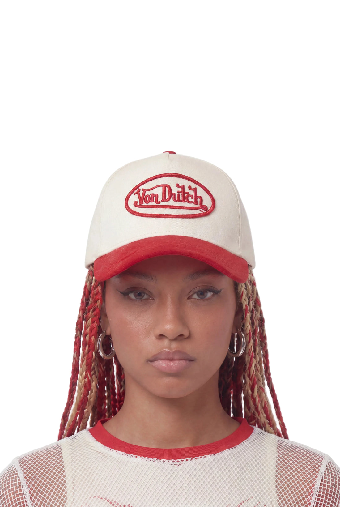 Von Dutch Red Suede Snapback Hat
