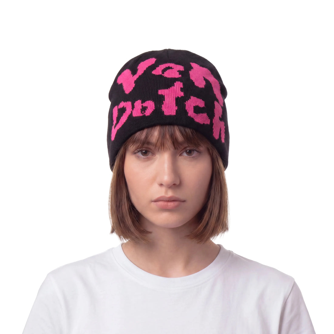Safari Cheetah Beanie - Hot Pink