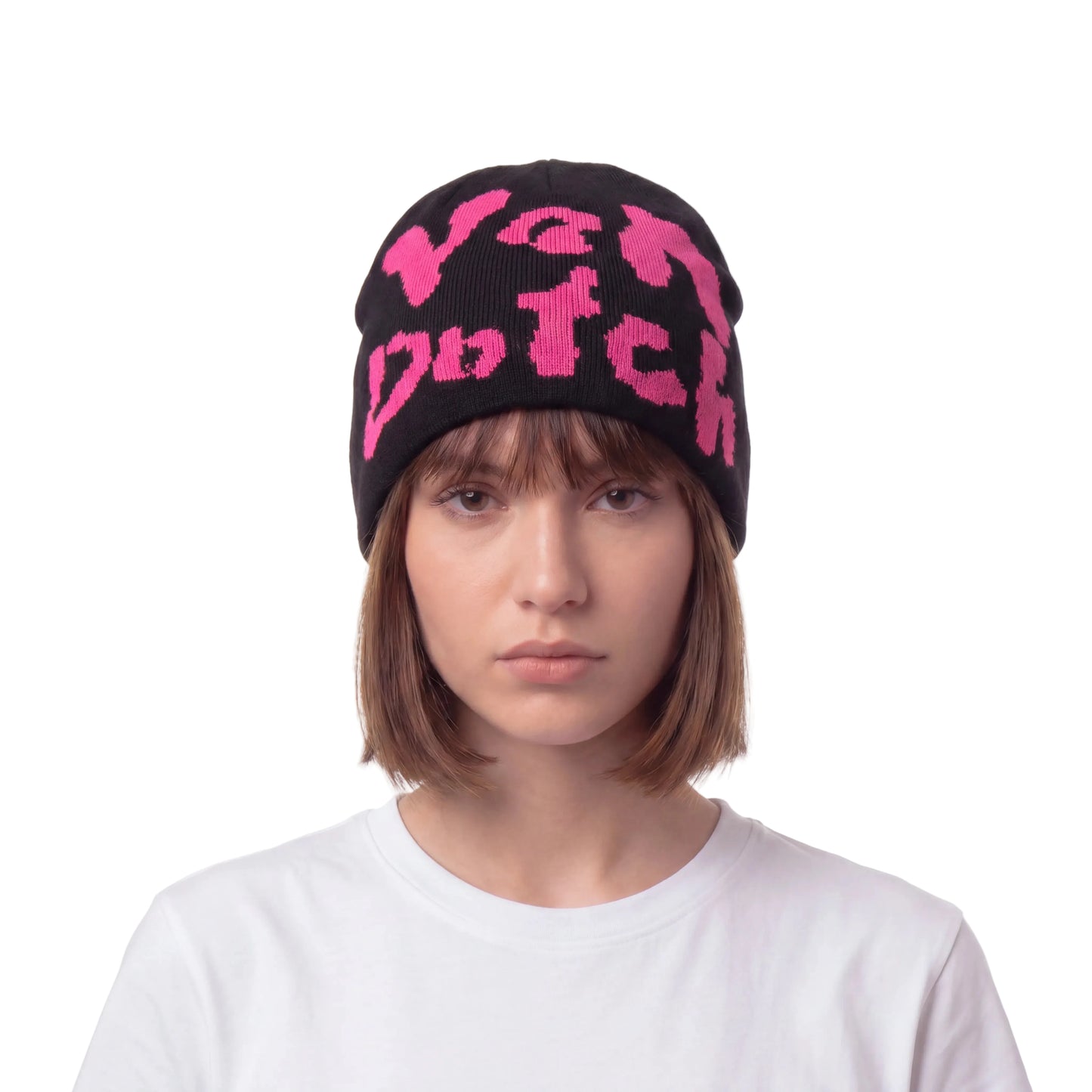Safari Cheetah Beanie - Hot Pink