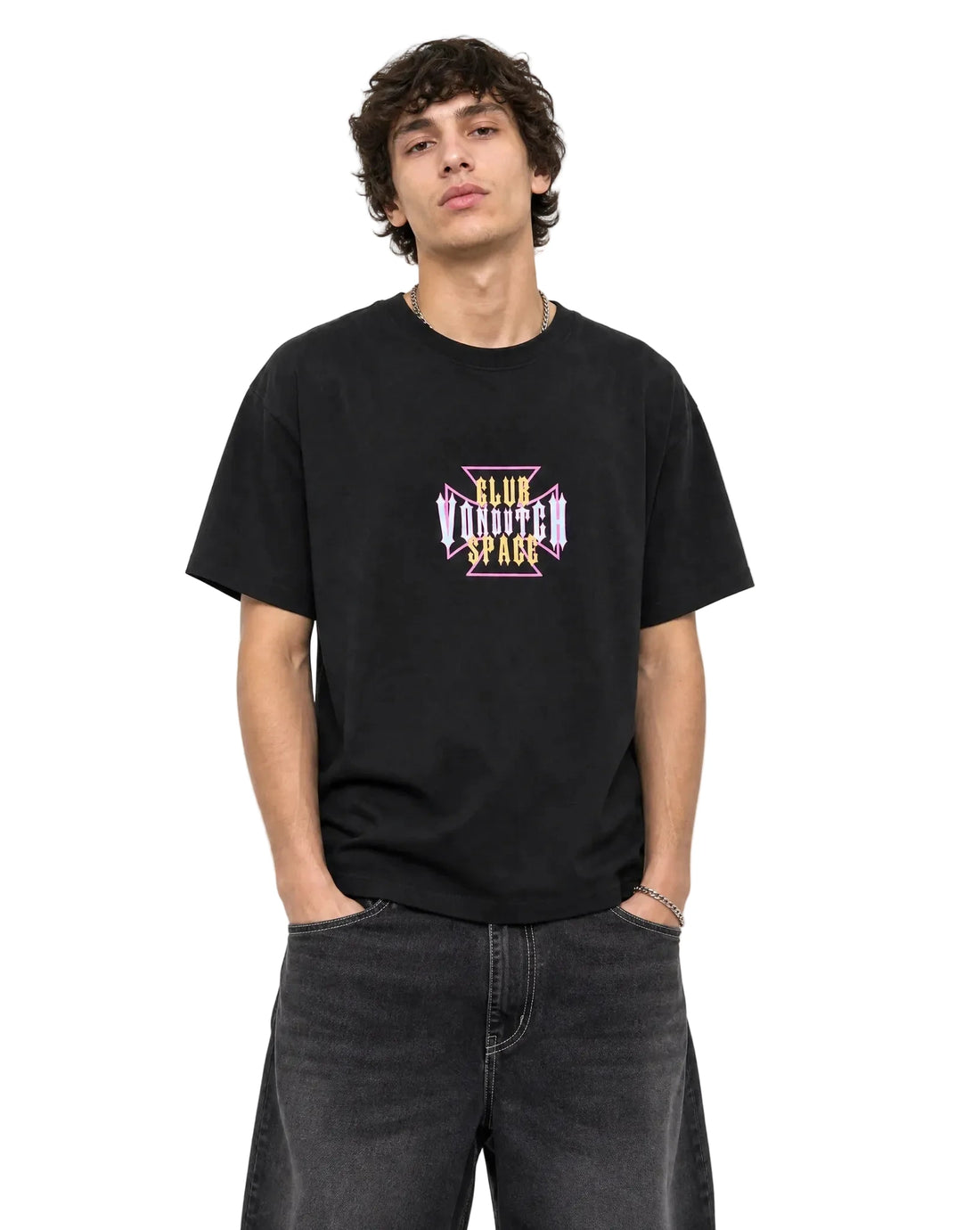 VON DUTCH X CLUB SPACE TEE - BLACK