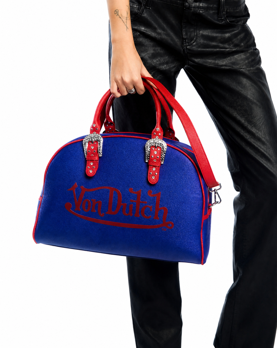 Blue & Red Duffle Bowling Bag