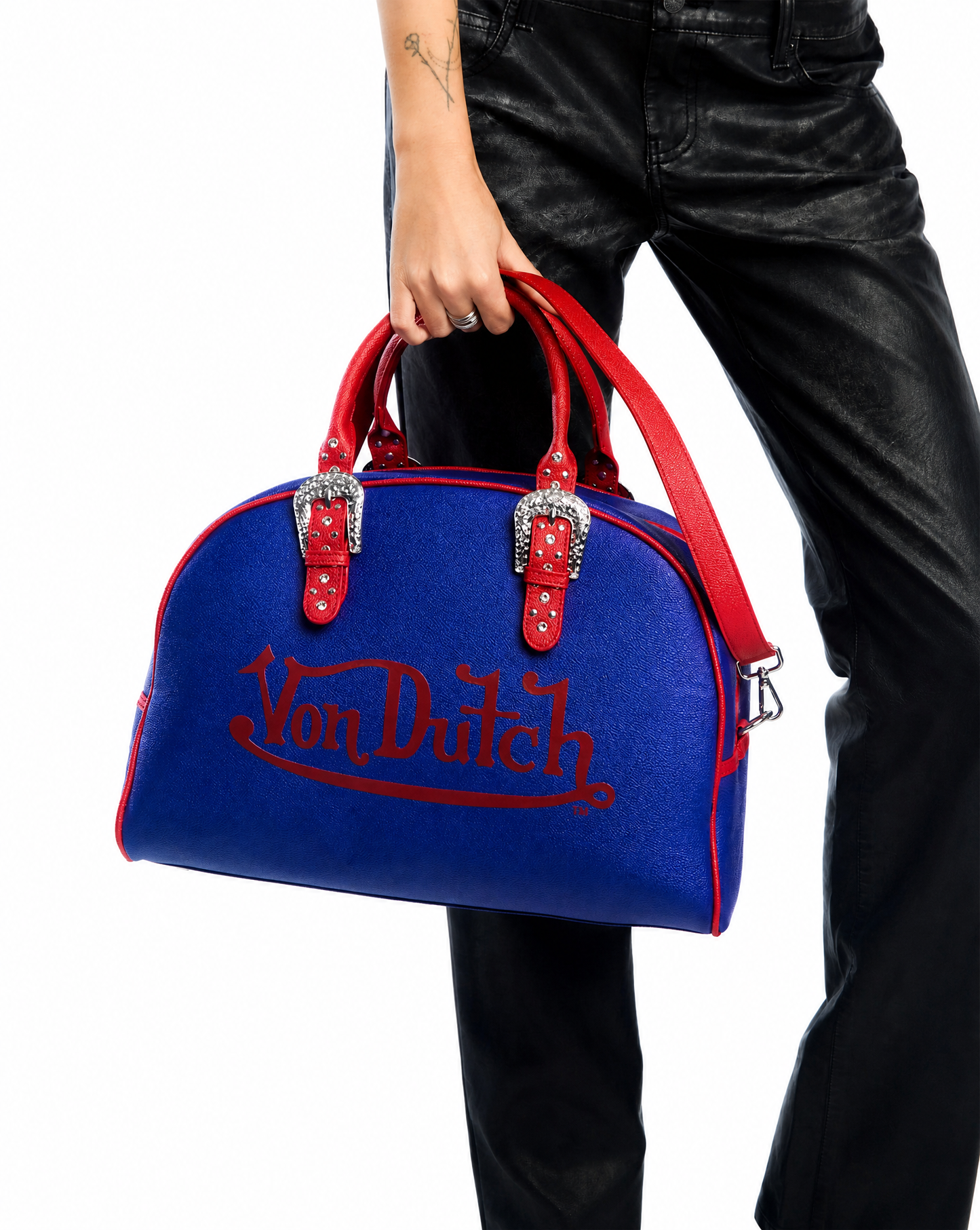 Blue & Red Duffle Bowling Bag