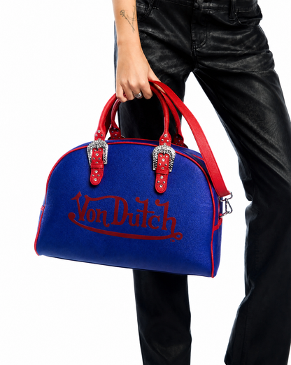 Blue & Red Duffle Bowling Bag