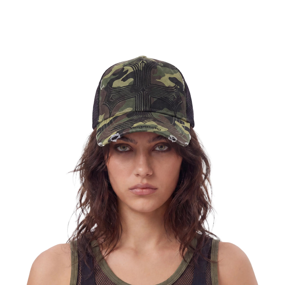 Denim Lowrider Strapback Hat - Camo — image 2