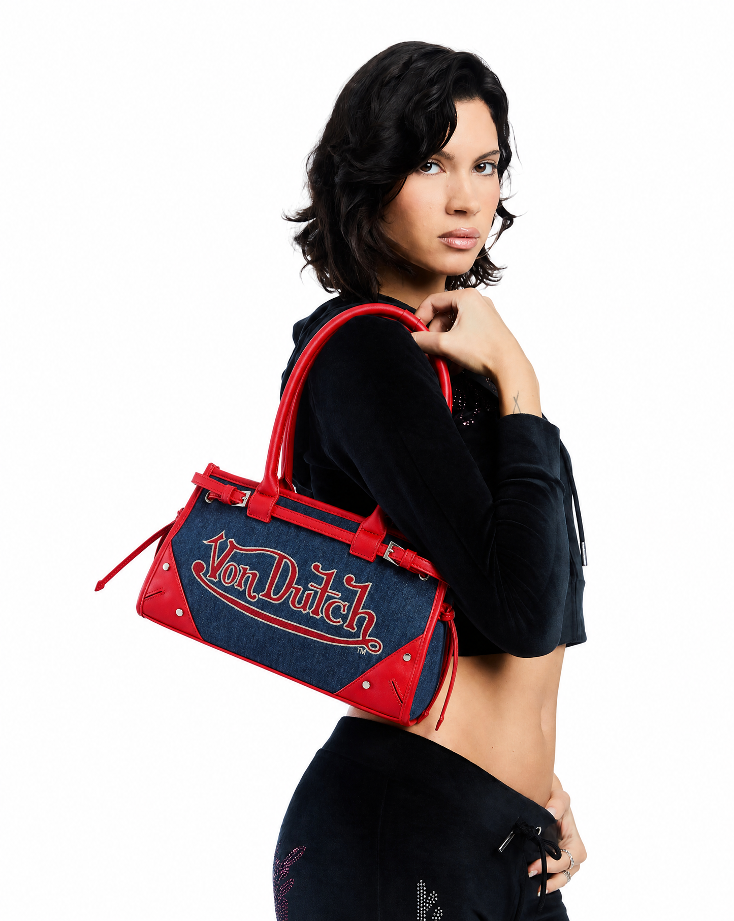 Von Dutch x True Religion Lane Shoulder Bag - Red