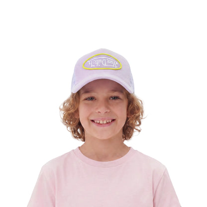 Kids Velvet Trucker Hat -  Light Purple