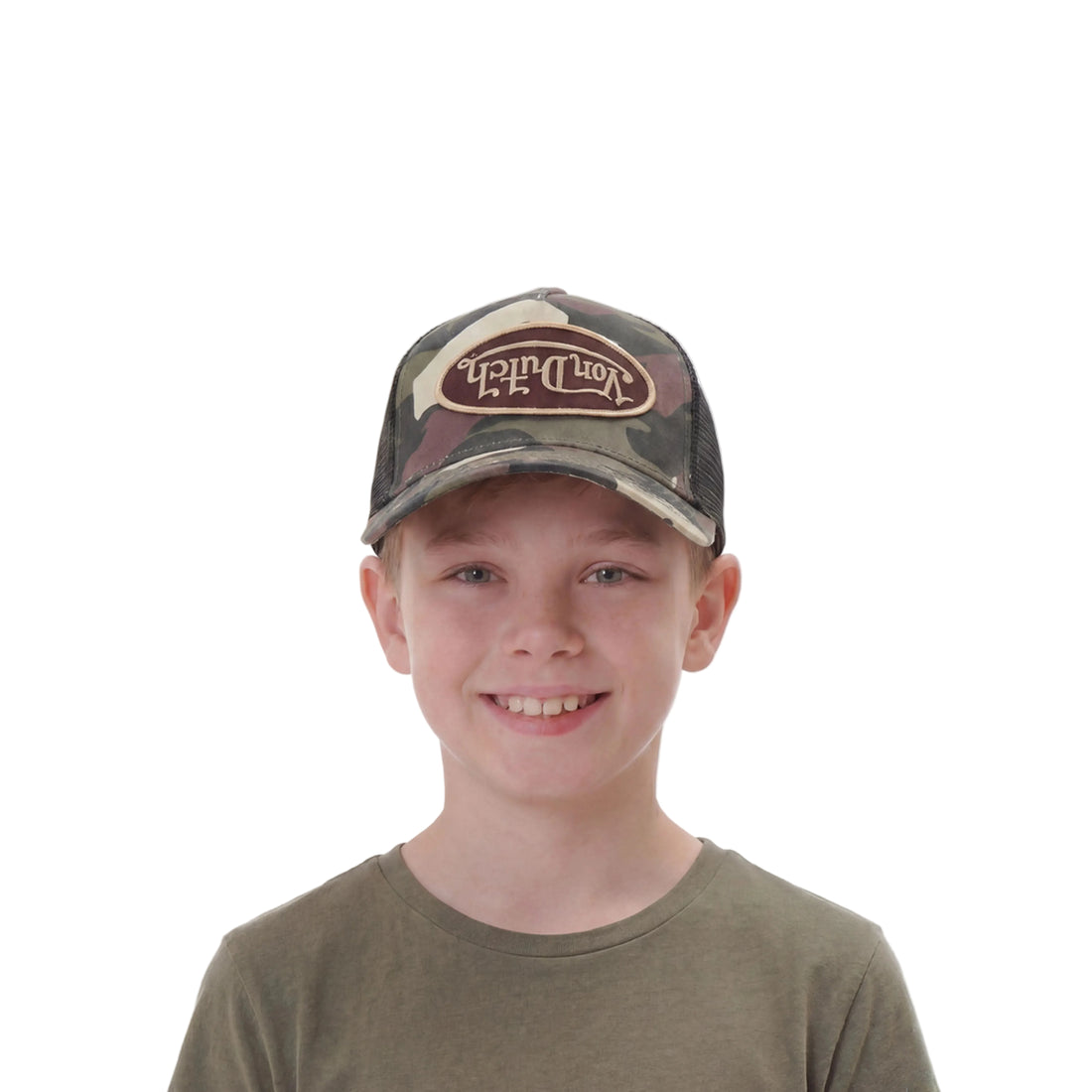 Kids Classic Trucker Hat - Brown Rambo — image 2