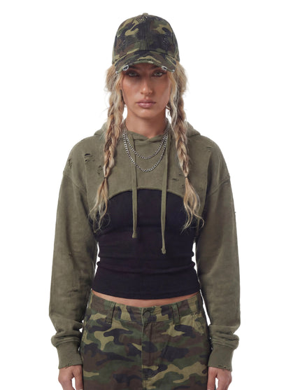 Denim Lowrider Strapback Hat - Camo