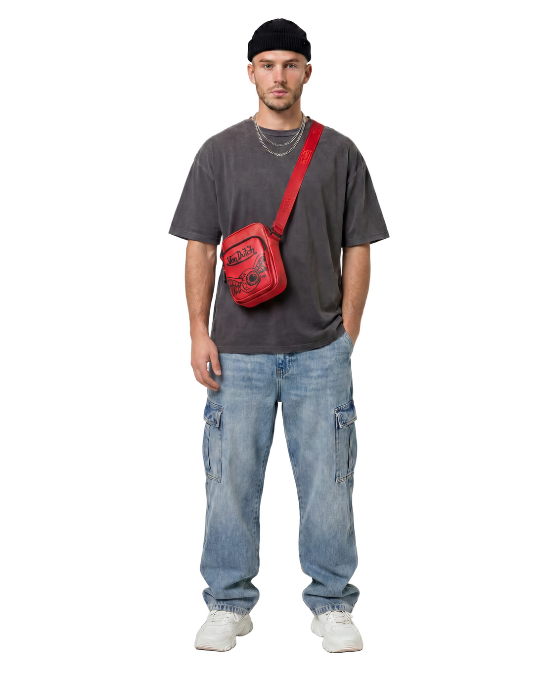 Men's Flying Eye Crossbody Bag - Red — image 2