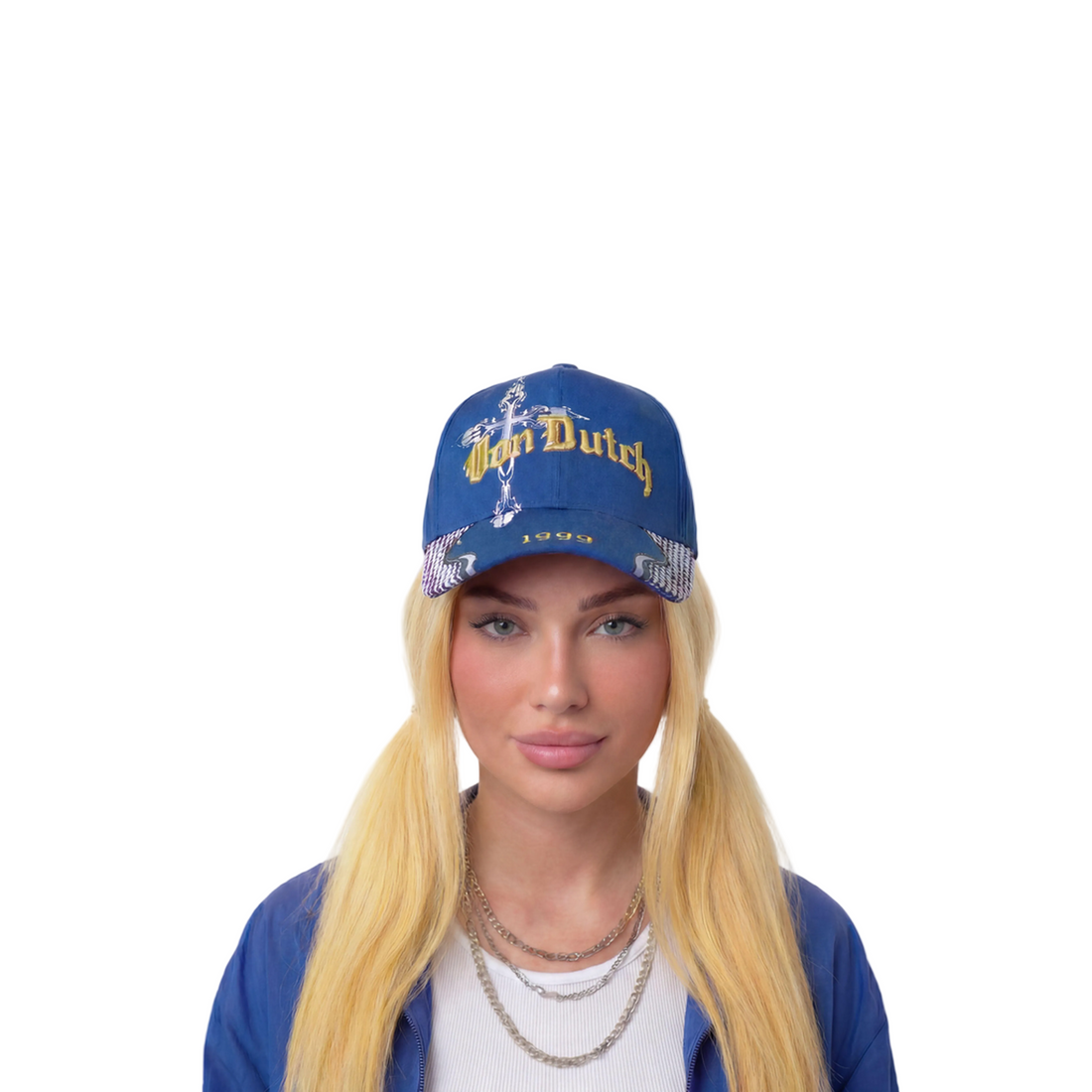 Truckstop 6 Panel Hat - Blue