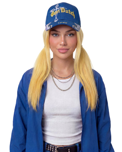 Truckstop 6 Panel Hat - Blue