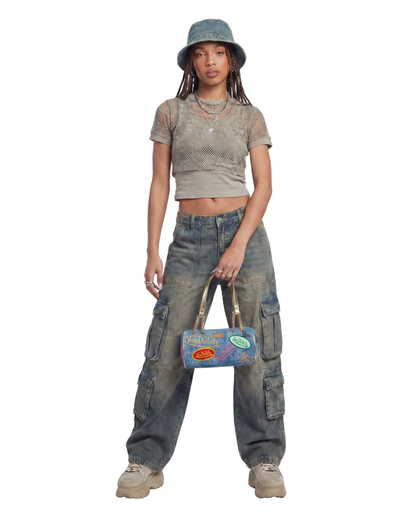 Barrel Bag - Long Barrel Light Denim
