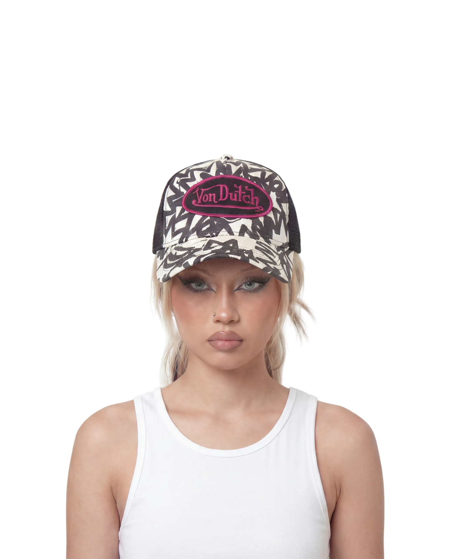 White Multi Trucker Hat