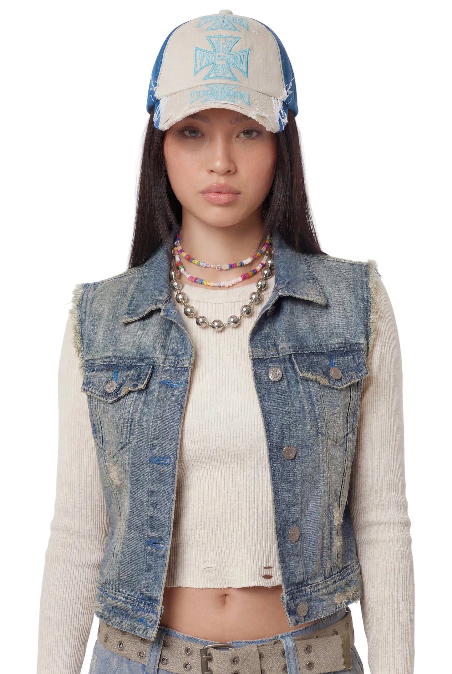 Chopper 6 Panel Hat - Cream