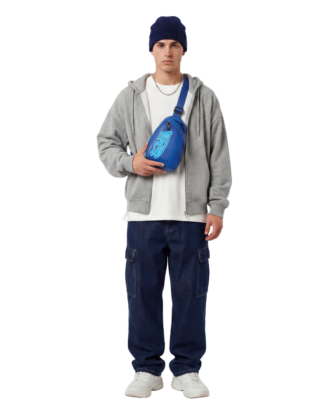 Men's Sling Bag - Navy Blue — image 2