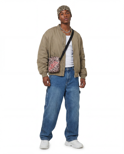 Men's Cheetah Crossbody Bag