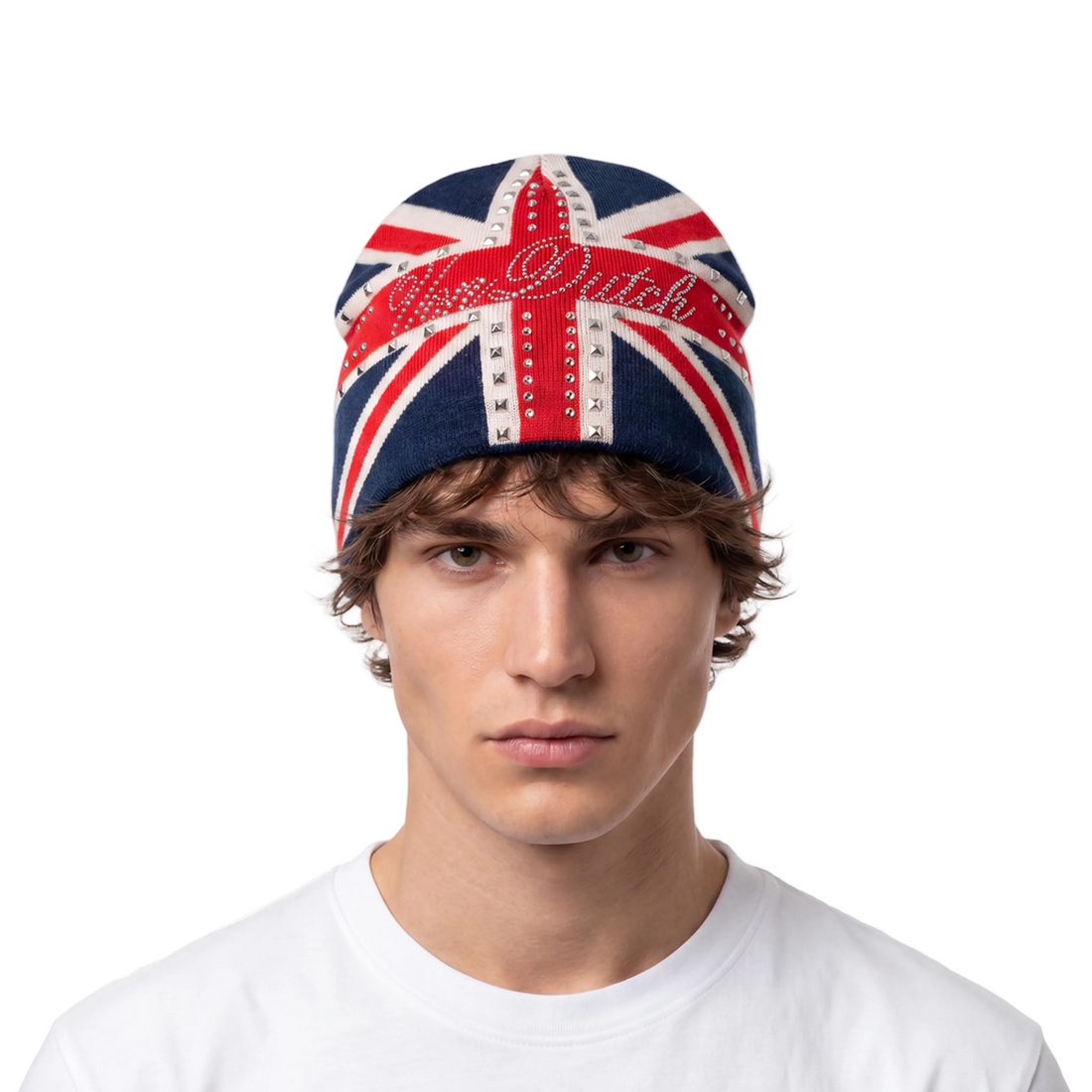 Rhinestone Union Beanie - UK